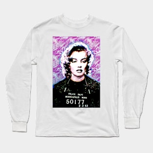 Marilyn Monroe Mugshot Long Sleeve T-Shirt